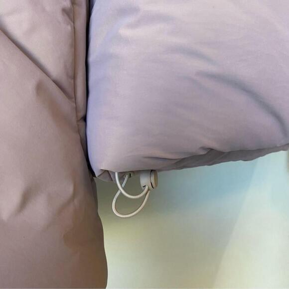 Lululemon hooded insulated wrap size 14 Heathered light orbit Primaloft 2023 - Picture 12 of 15